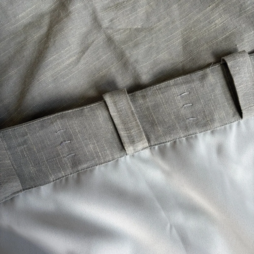 Pottery Barn Custom Belgian Flax Linen Blackout Blue Curtain Panel 42 x 128 in